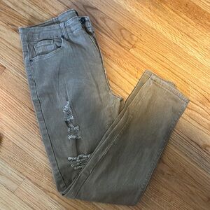 Men’s Tan Slim Fit Jeans 34 x 32